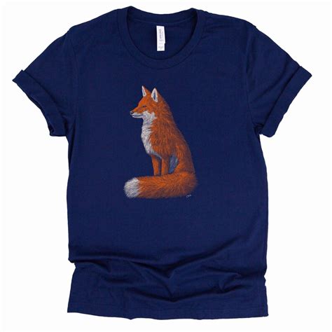 Fox Shirt Fox Red Fox Fox Tshirt Fox Tee Fox T Etsy
