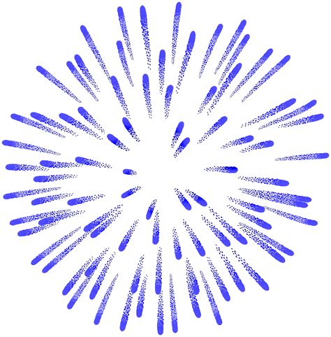 Download High Quality Fireworks Clipart Blue Transparent Png Images