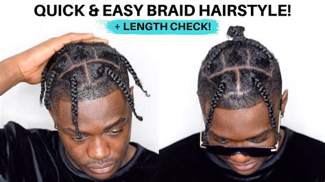 In the beginning, these braids were produced for only women. Men's Braid Hairstyle for Black Hair! | Quick & Easy for ...