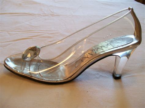 1960s Clear Acrylic Glass Slipper Shoes 7 By Marcjoseph On Etsy