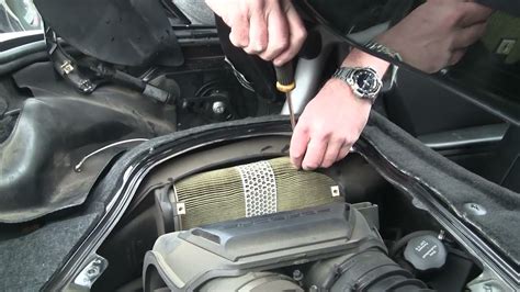 987 Porsche Boxster Air Filter Change And Putting Into Engine Service