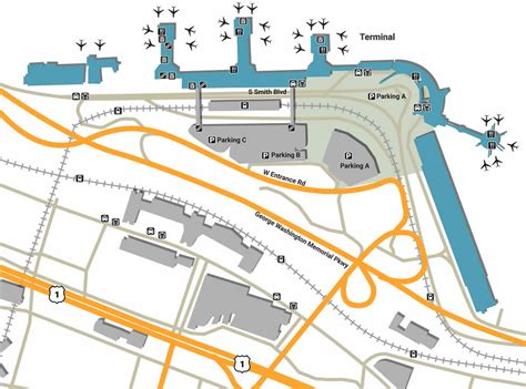 Terminal C Reagan National Airport Map