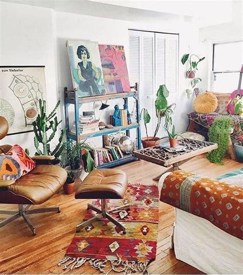 50 Comfortable Urban Bohemian Living Room Design Ideas Modern Bohemian