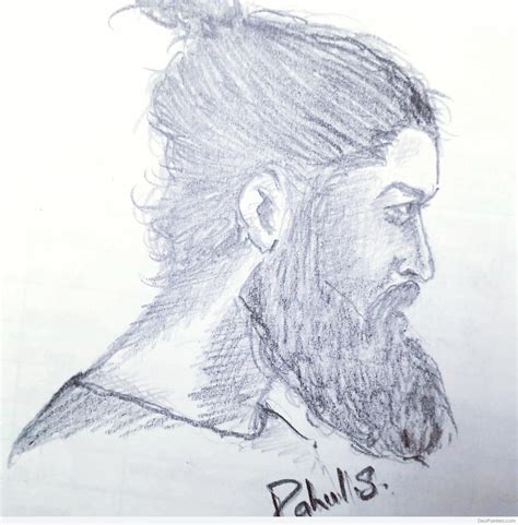 Beard Man Drawing