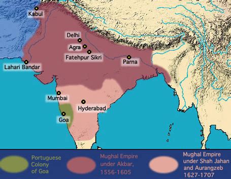 Please Show Us In Map That Where Aurangzeb And Akbar Rule Social Science The Mughal Empire