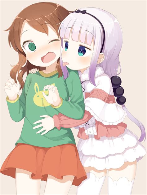 Kanna Kamui And Saikawa Riko Kobayashi San Chi No Maidragon Drawn By Muku Muku Coffee Danbooru