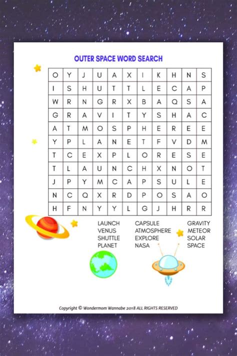 Space Wordsearch Wordmint Word Search Printable Word Search Games For