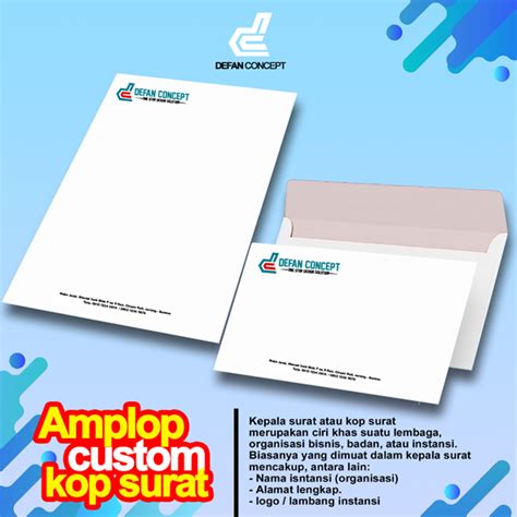 Amplop Besar Dan Kop Surat Custom Lazada Indonesia