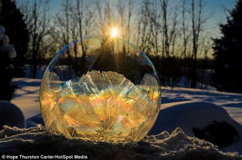 How To Create Your Own Snow Globe Soap Bubbles Blown In Freezing