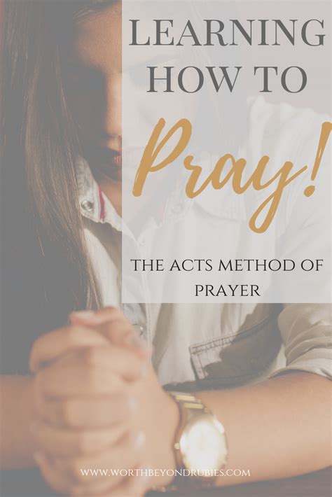 Pray With Confidence The 4 Steps Of The Acts Prayer Method Acts