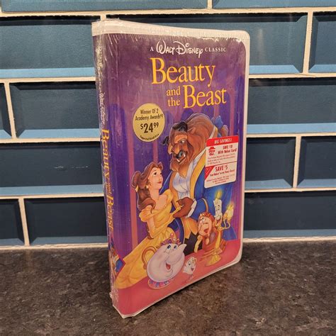 Beauty And The Beast Vhs 1992 Walt Disney Classic 1325 Original Black