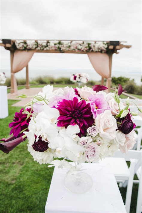 Luxurious Purple Hued Wedding At Terranea Resort Little Hill Floral
