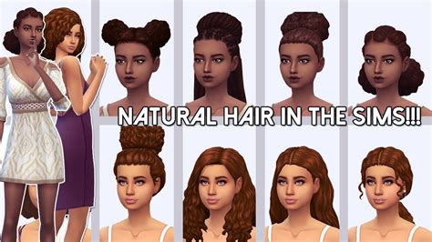 Maxis Match Curly Hair Collection Sims 4 Custom Content