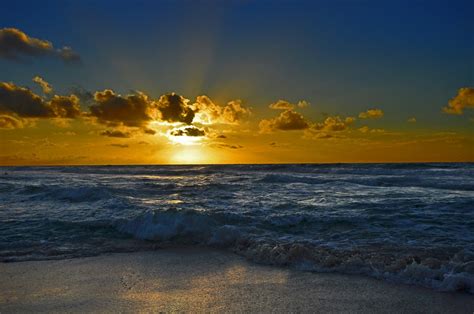 From wikimedia commons, the free media repository. sky, Clouds, Sunset, Rays, Glow, Sea, Shore, Waves ...