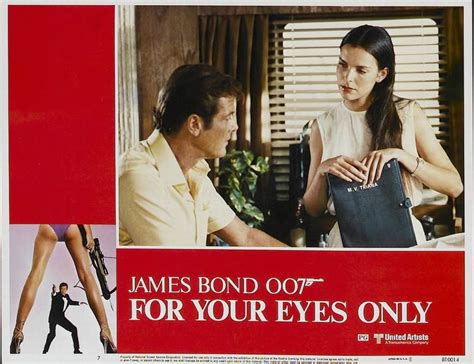 100 Years Of Cinema Lobby Cards For Your Eyes Only 1981