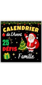 Amazon fr Calendrier de l Avent défis famille carnet 25 challenges