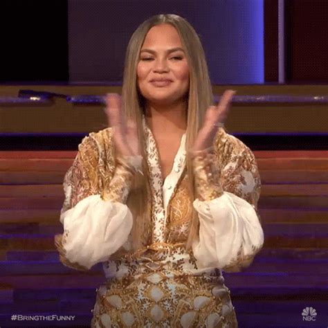 Chrissy Teigen Applause  By Nbc Find And Share On Giphy