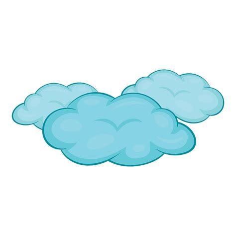 Icono De Nubes Estilo De Dibujos Animados Vector En Vecteezy