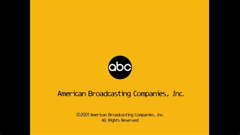 american broadcasting companies inc 2001 logo remake youtube