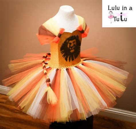 The Lion King Inspired Tutu Dress Simba Lion Lioness Costume With Matching Headpiece Lion