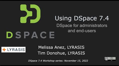 Using Dspace 74 Youtube