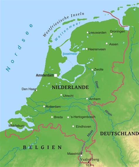 Das präzise und klar lesbare kartenbild der marco polo karte führt sie nicht nur zu diesen wirklich interessanten stellen, sondern zeigt ihnen außerdem noch viele andere. Karte von Niederlande - Freeworldmaps.net