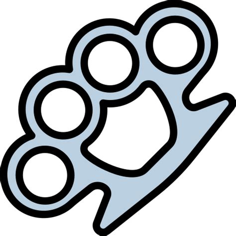 Brass Knuckles Generic Outline Color Icon