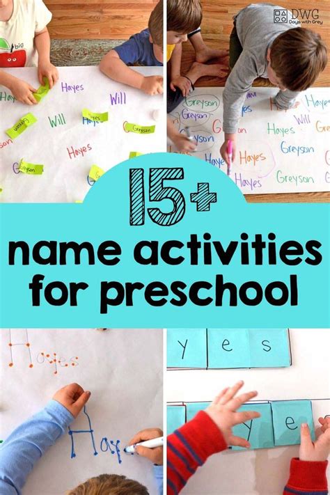15 Name Activities Homeschool Preschool Activities Name Activities