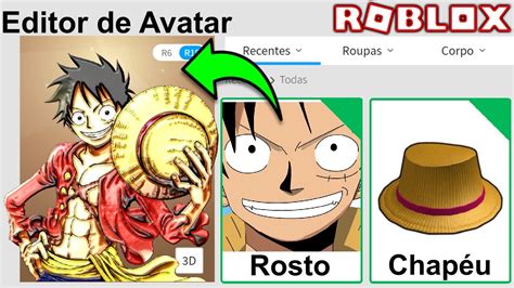 Perfil Do Luffy One Piece Roblox Roblox Avatar Youtube