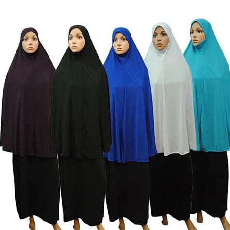 Buy Islamic Khimar Muslim Clothes Muslim Long Hijab Arabic Prayer Jilbab Women