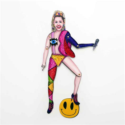 Miley Cyrus Inspired Movable Magnet Doll Limited Edition Etsy