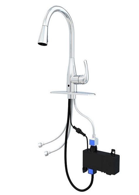 They use motion sensors to turn on and off automatically, so you don't have to pull a lever every time you need water. Bio Bidet UP7000 Single Handle Pullout Flow Motion Sensor ...