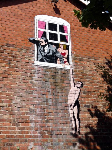 Naked Man Hanging From Window © Paul Charlesworth Cc By Sa20