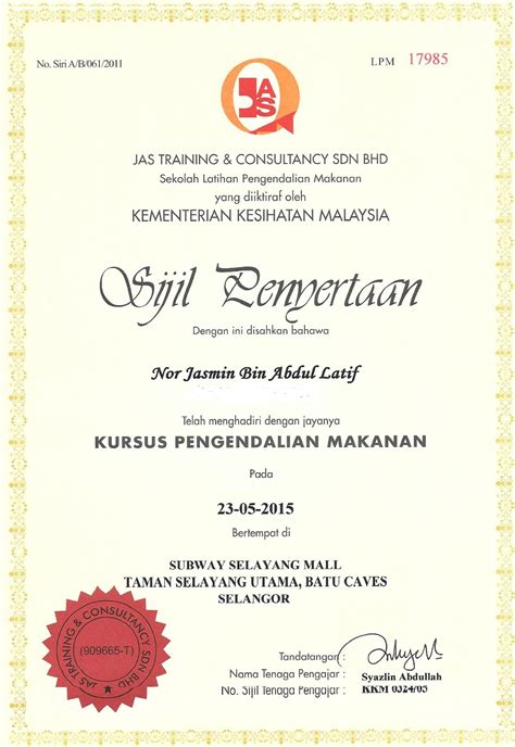 Kursus & latihan diadakan setiap sabtu sepanjang tahun di dewan komuniti presint 8, putrajaya. DJ Lemon Rosemary Chicken Grilled: LRC Bersama Atlet ...