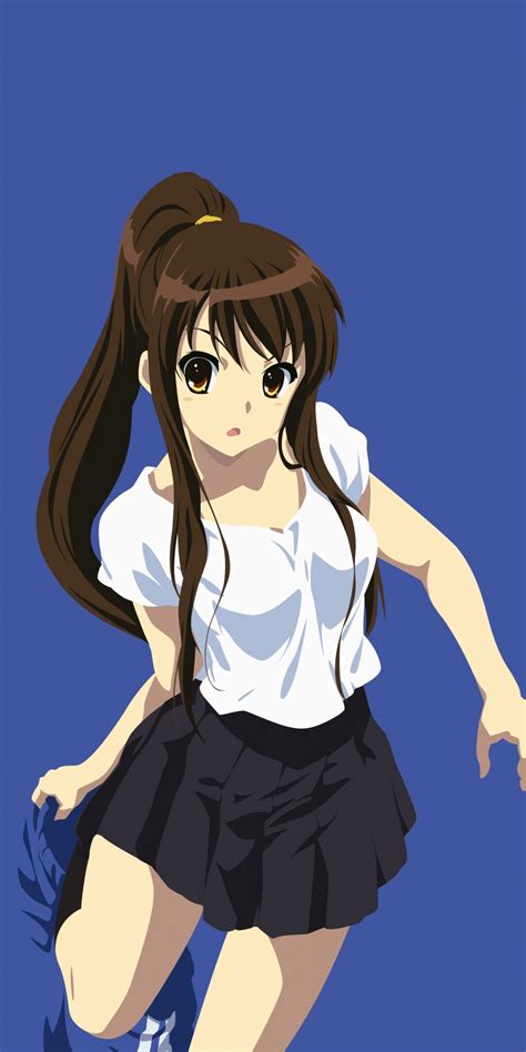 Download 1080x2160 Wallpaper Cute Anime Girl Minimal