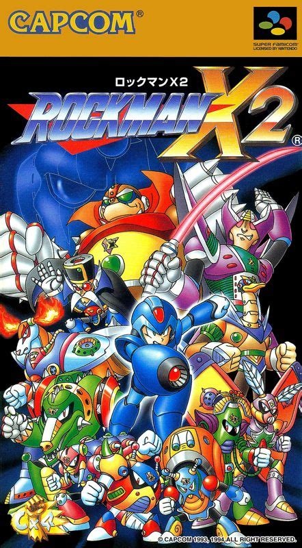 Mega Man X2 1994 Box Cover Art Mobygames