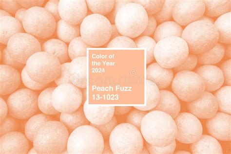 Make Up Powder Balls Background Toned In Peach Fuzz Color Background