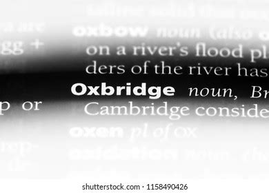 Oxbridge Word Dictionary Oxbridge Concept Stock Photo