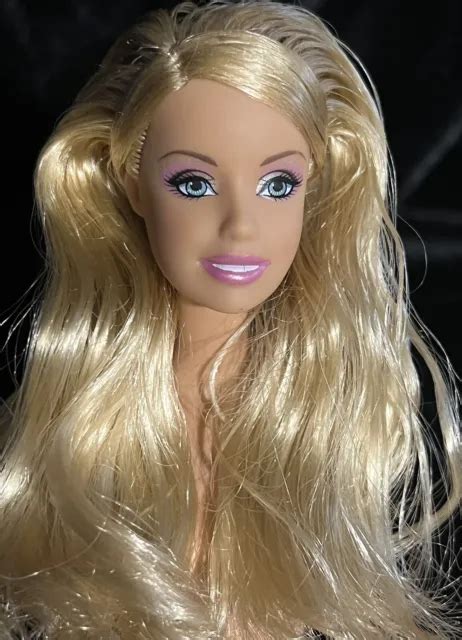 Blonde Hair Brown Eyes Bendable Knees Barbie Doll Mattel Nude For Ooak