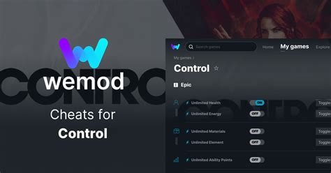 Control Cheats Trainers For PC WeMod