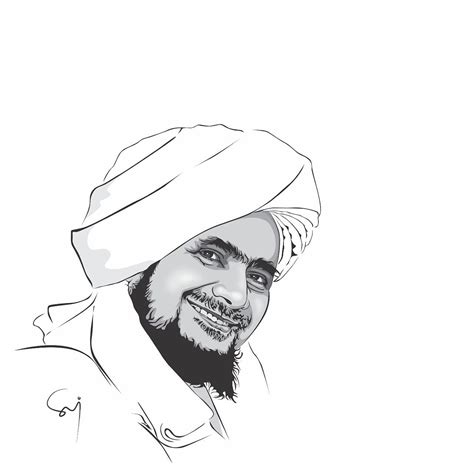 Habib rizieq dinyatakan bersalah karena menyebarkan berita bohong terkait hasil tes swab di rs ummi hingga habib rizieq kemudian dinyatakan bersalah karena melanggar pasal 14 ayat (1) uu. Vector Gambar Habib Rizieq Hitam Putih - Nusagates