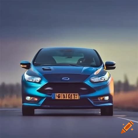 2016 Ford Focus St Speeding On A Highway