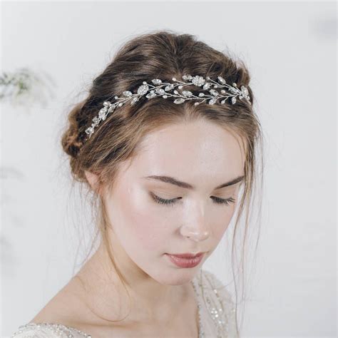 Bohemian Bridal Headband Or Wedding Browband Isadora By Debbie Carlisle Notonthehighstreet Com