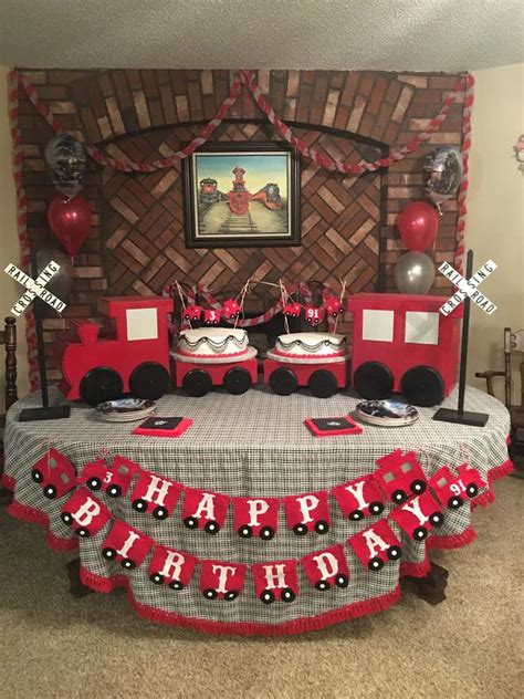 Trains Birthday Party Ideas Photo 1 Of 35 Catch My Party