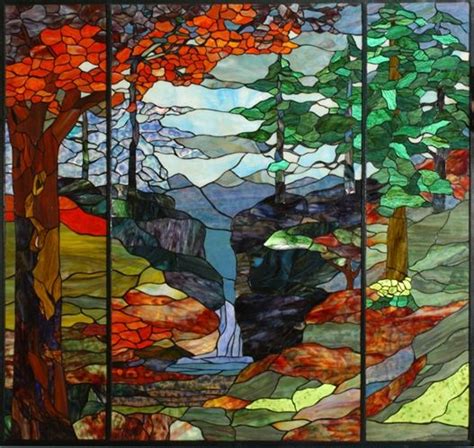 More images for stained glass landscape » 146 best images about Stained Glass - Landscapes on ...