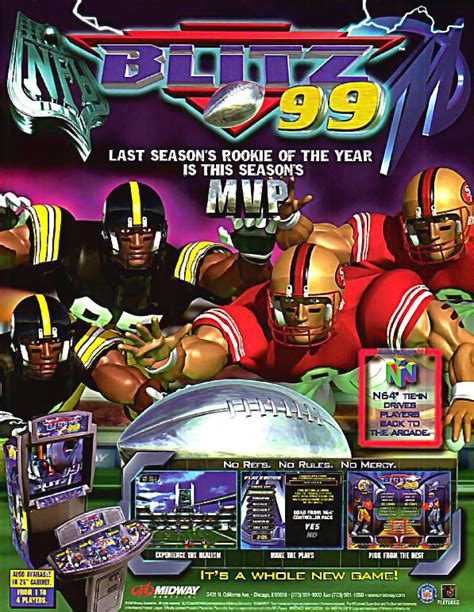 Nfl blitz is a series of american football themed video games originally released by midway featuring national football league (nfl) teams. NFL Blitz '99 | Emporium Arcade Bar Chicago