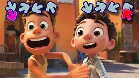 Pixars Luca 2021 Friday Night Funkin Luca Vs Alberto In Fnf Youtube