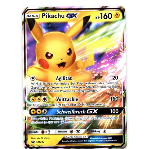 Jul 11, 2021 · detective pikachu is a special 18 card subset that was made available in english on march 29, 2019. SM232 - Pikachu GX — WRD Trading Cards