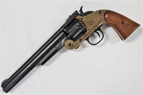 Denix M1869 Schofield Single Action Western Replica Revolver Brass And