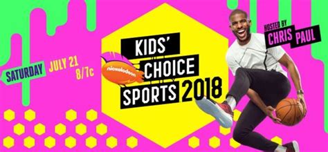 Nickelodeon Nick Kids Choice Sports Vote 2018
